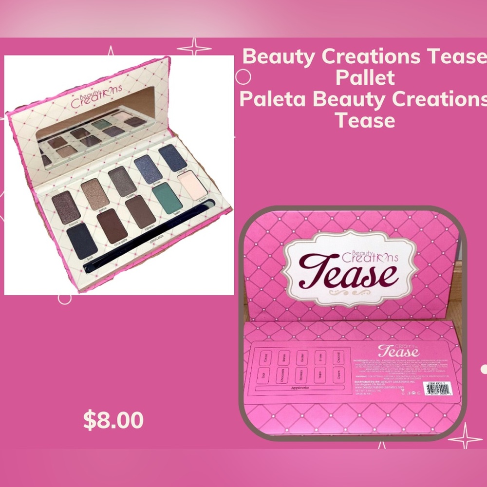 Beauty creation tease pallet
